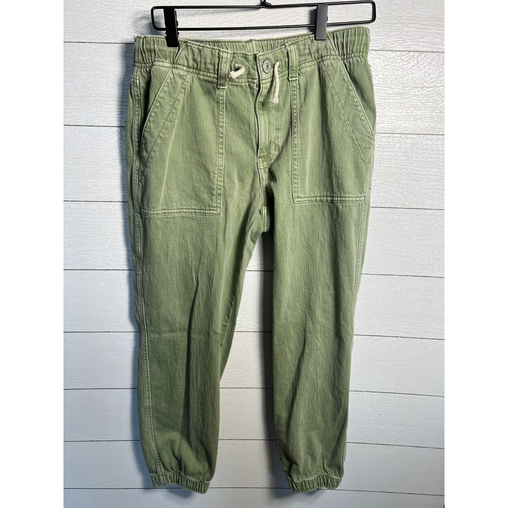 American Eagle Womens Size 8 Short Olive Green Utility Cargo Jogger Pants 30x26